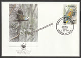 1989 St. Vincent WWF World wide Fund For Nature Parrot Set of 4 FDC #FE255