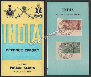 1963 INDIA Defense Campaign - 2v Set Brochure