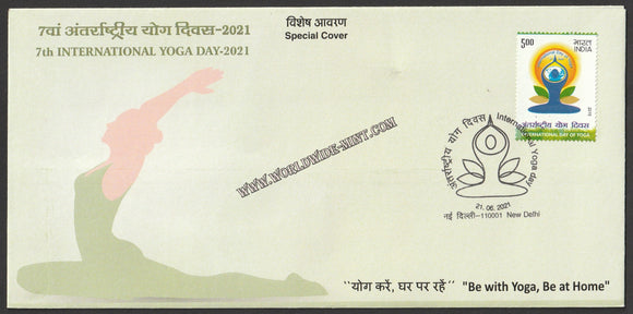 2021 7th International Yoga Day Special Cover #SPL-391