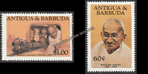 1931 Antigua & Barbuda Gandhi Leaving London Set of 2 stamp #Gan578