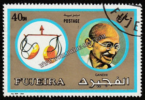 Fujeira Gandhi Used Stamp #Gan589