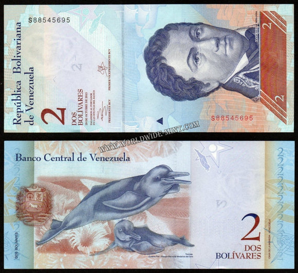 Venezuela 2 Bolivars 2013 UNC Banknote N#201854