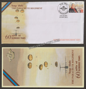 2012 INDIA THE PARACHUTE REGIMENT DIAMOND JUBILEE APS COVER (04.11.2012)