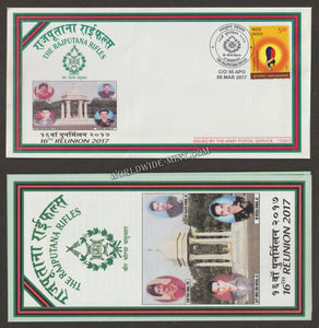 2017 INDIA THE RAJPUTANA RIFLES 16TH REUNION APS COVER (08.03.2017)