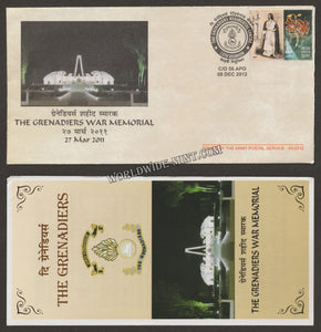 2012 INDIA THE GRENADIERS REGIMENTAL CENTRE 15TH REUNION APS COVER (08.12.2012)