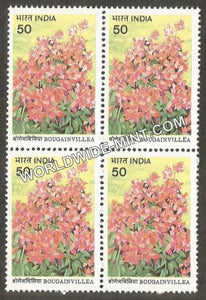 1985 Bougainvillea-Mahara Block of 4 MNH