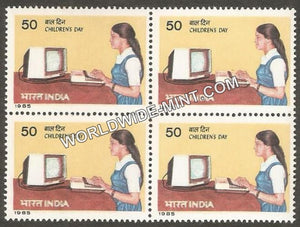 1985 Children s Day Block of 4 MNH