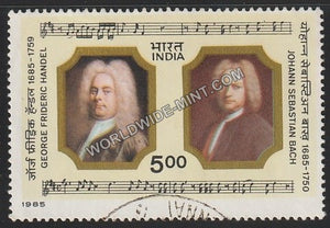 1985 George Frideric Handel & Johann Sebastian Bach  Used Stamp