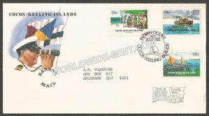 1984 Australia Cocos Keeling Islands Ships FDC #FA102