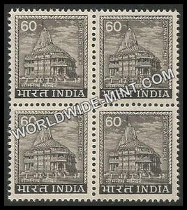 INDIA Somnath Temple 5th Series (60) Definitive Block of 4 MNH