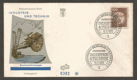 1975 Germany Industries & Technology Rigger FDC #FC109