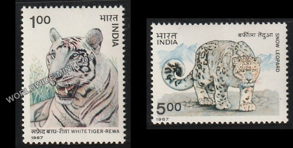 1987 Wild Life-Set of 2 MNH