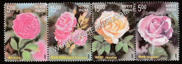 2007 Fragrant Roses Horizontal setenant MNH