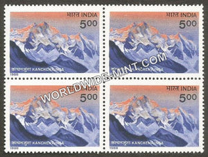 1988 Himalayan Peaks-Kanchenjunga Block of 4 MNH