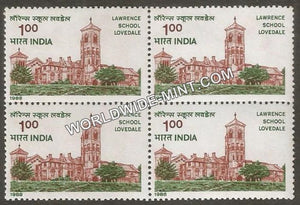 1988 Lawrence School, Lovedale Block of 4 MNH