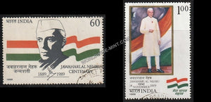 1988 Jawaharlal Nehru Centenary-Set of 2 Used Stamp