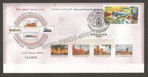 2010 - 55th Railway Week Celebrations Special Cover #TNA117