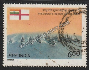 1989 President's Review of the Fleet Used Stamp