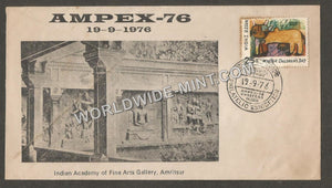 1976 Ampex Indian Academy of fine Arts Gallery, Amritsar Special Cover #PB12