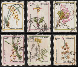 1991 Orchids-Set of 6 Used Stamp