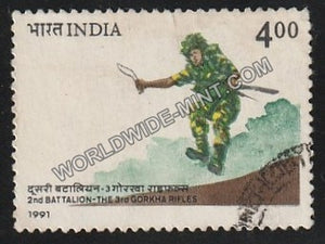 1991 2nd Batalion-3rd Gorkha Rifles Used Stamp