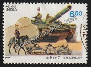 1991 18 Cavalry Regiment Used Stamp