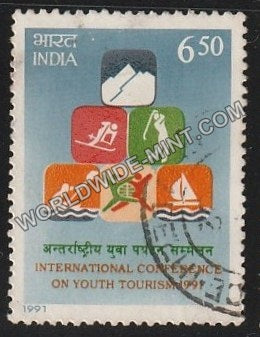 1991 International Conference on Youth Tourism Used Stamp