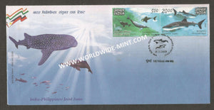 2009 India Philippines Joint Issue setenant FDC