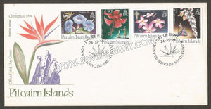 1994 Pitcairn Islands Christmas - Flowers FDC #FA136