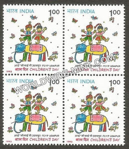 1993 Children's Day Block of 4 MNH