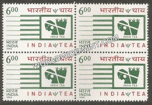 1993 Year of India Tea Block of 4 MNH