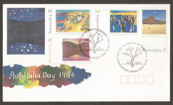 1994 Australia day Modern Paintings FDC #FB13