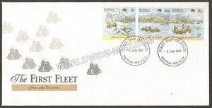 1987 Australia The first fleet Ships FDC #FA141