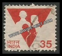 INDIA Family Planning 7th Series(35) Definitive Used Stamp