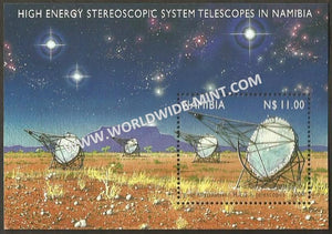 2000 Namibia - HESS TELESCOPE Miniature Sheet - Space Theme