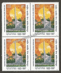 1997 Rashtriya Indian Military College, Dehradun Block of 4 MNH