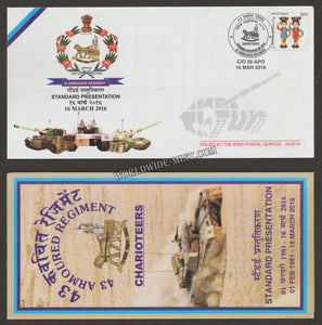 2016 INDIA 43 ARMOURED REGIMENT STANDARDS PRESENTATION APS COVER (16.03.2016)