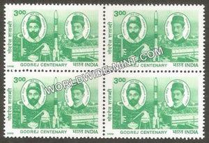 1998 Godrej Centenary Block of 4 MNH