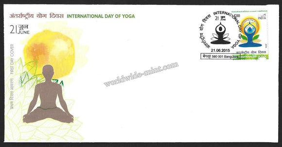 2015 International Day of Yoga Karnataka Special Cover #KA163