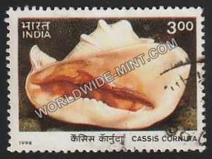 1998 Sea Shells-Cassis cornuta- Horned Helmet Used Stamp