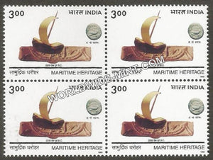 1999 Maritime Heritage-Boat Block of 4 MNH