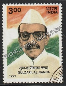 1999 Gulzarilal Nanda Used Stamp