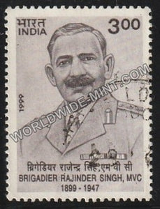 1999 Brigadier Rajinder Singh MVC Used Stamp