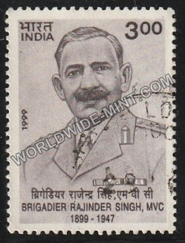 1999 Brigadier Rajinder Singh MVC Used Stamp