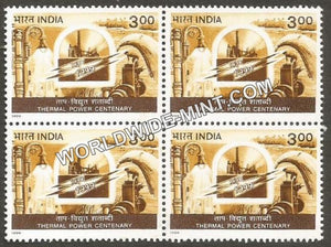 1999 Thermal Power Centenary Block of 4 MNH