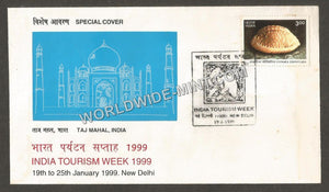 1999 INDIA TOURISM WEEK - 19th to 25th January Special Cover #DL177