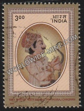 2000 Personality Series Historical-Prithviraj Chauhan Used Stamp