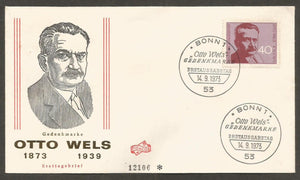 1973 Germany Otto Wels German politician FDC #FC186