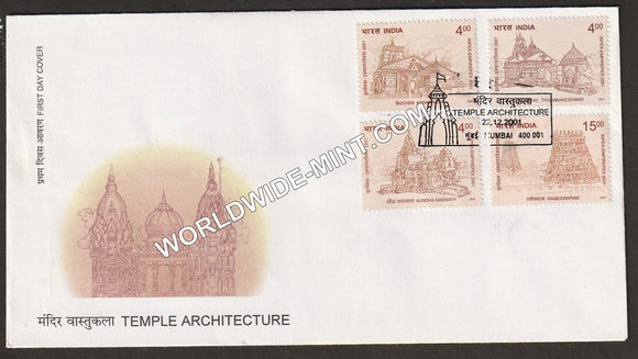 2001 Inpex-2001-Temple Architecture-4V FDC