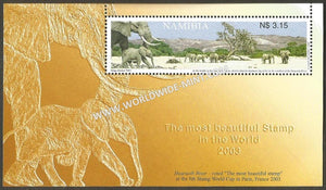 2003 Namibia - WINNING STAMP Elephant Miniature Sheet